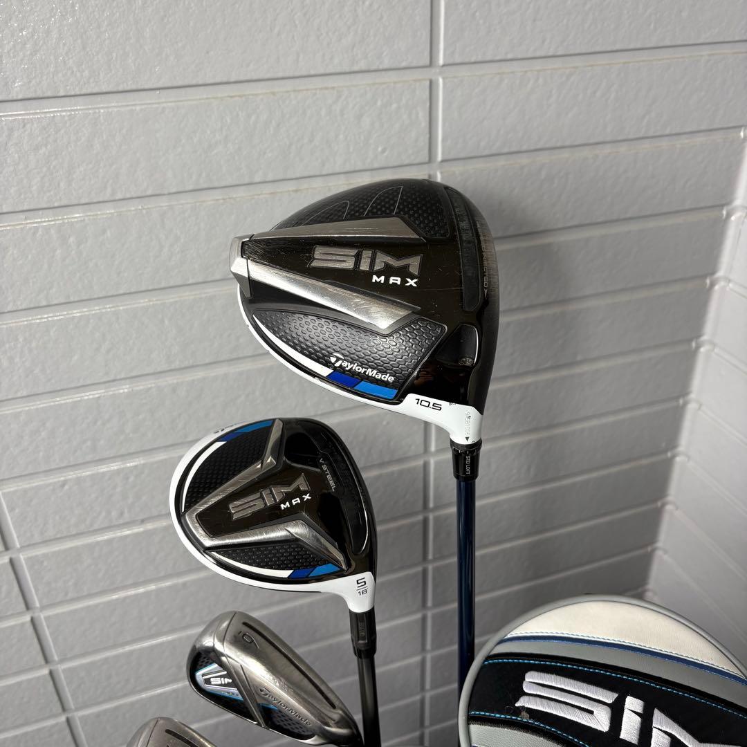 ⭐︎sim max⭐︎ テーラーメイド　クラブセット　キャディバッグ　アイアンカバー