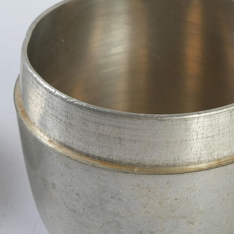 茶道具　本錫製　棗　時代箱　V　9414