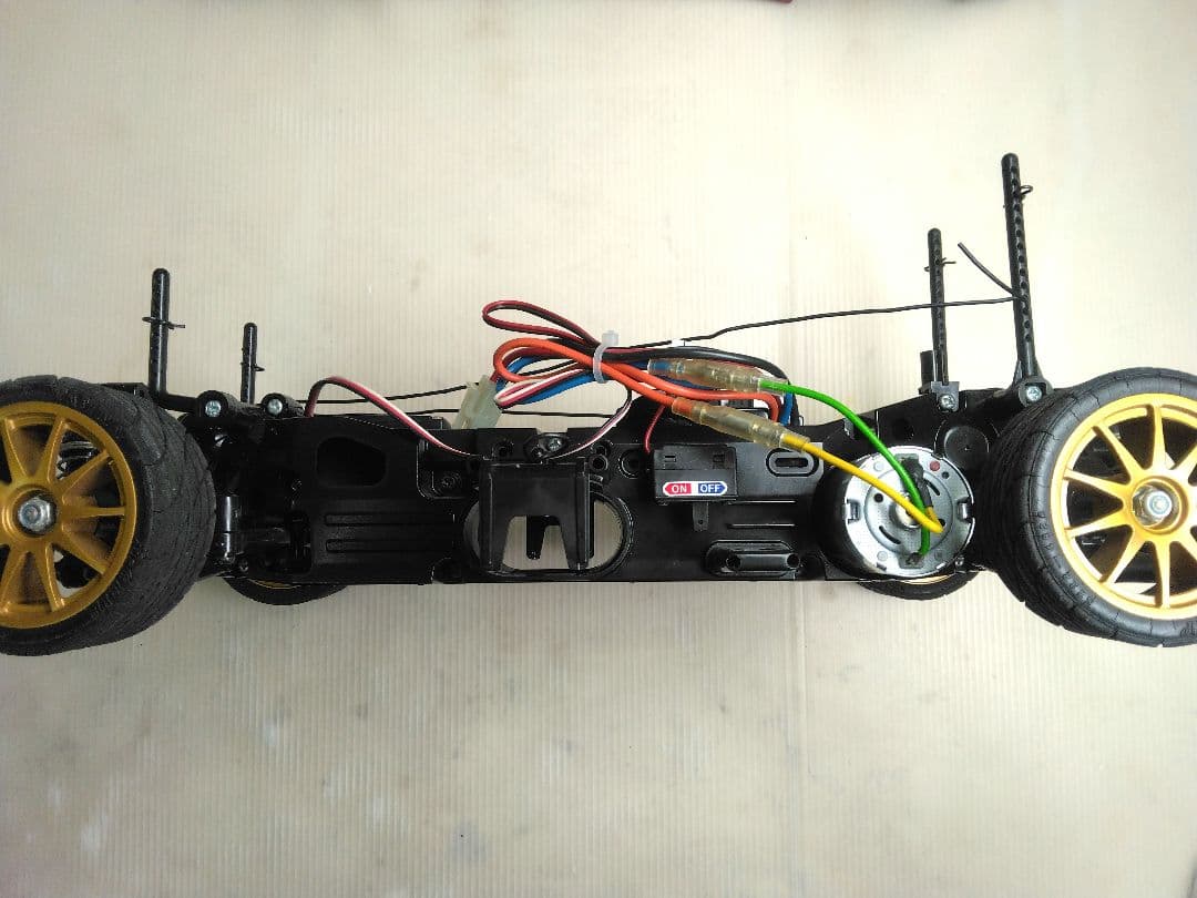 タミヤラジコン　TL01プロポセット ランエボX　LED付き