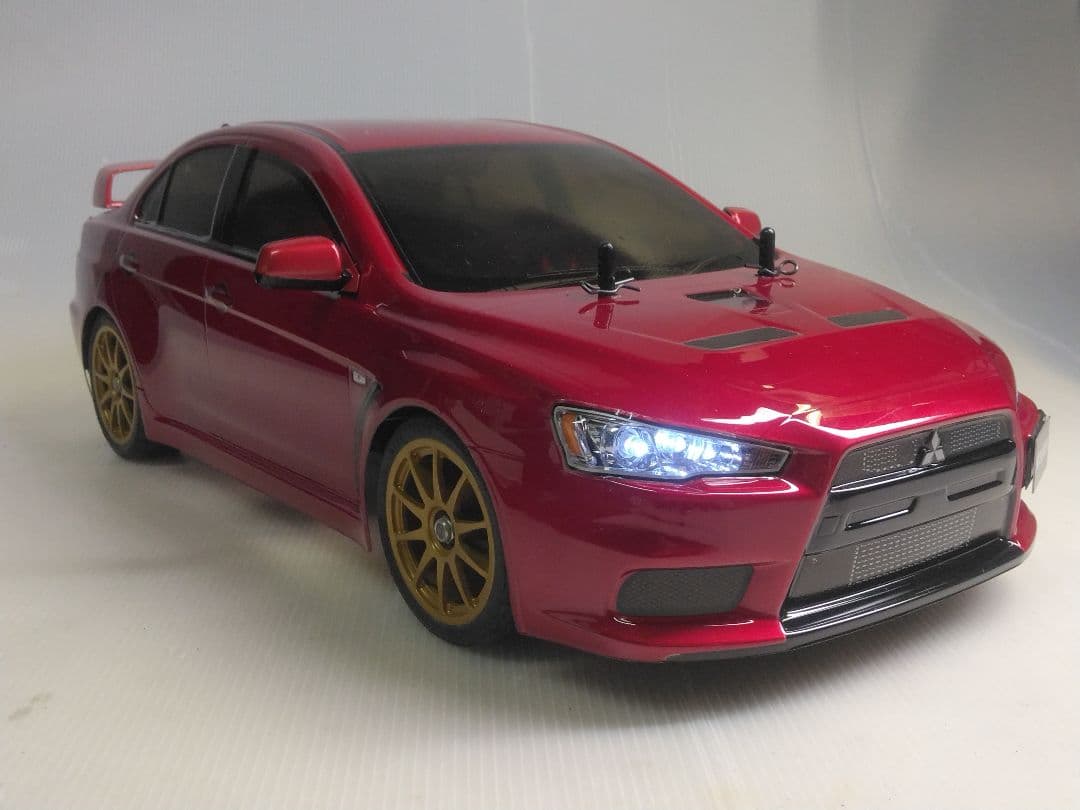 タミヤラジコン　TL01プロポセット ランエボX　LED付き