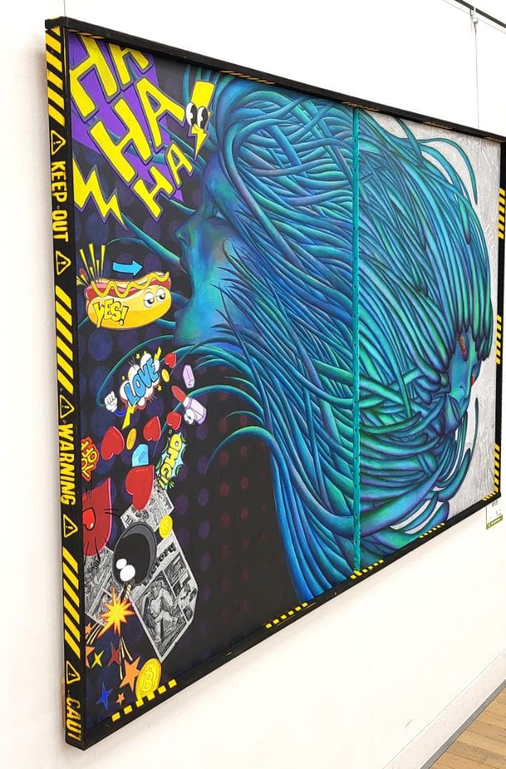 奇天烈Ⅰ / モダン画 キャンバス 117×91㎝ F50 原画のみ 現代アート