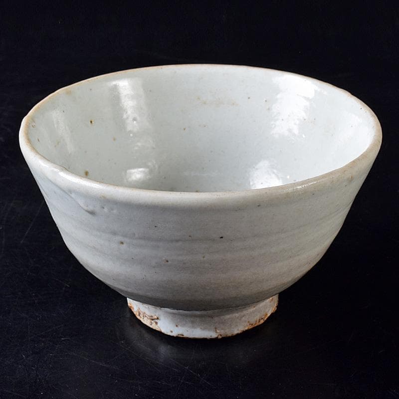 朝鮮美術　李朝　高麗白磁　茶碗　時代箱付　D　R8763