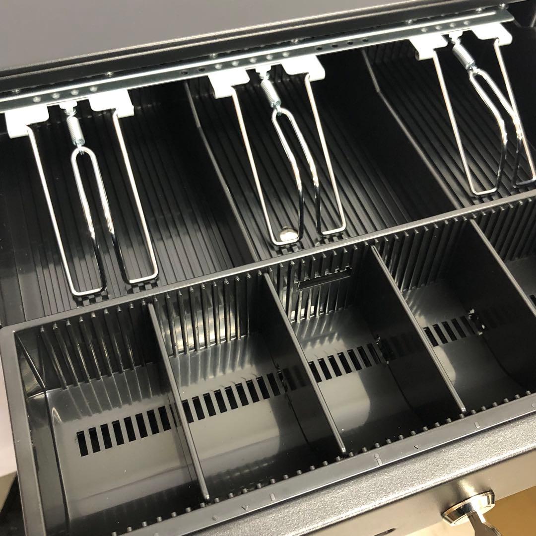 【66】プリンター接続用 キャッシュドロア レジ 黒 E-33H 新品未使用