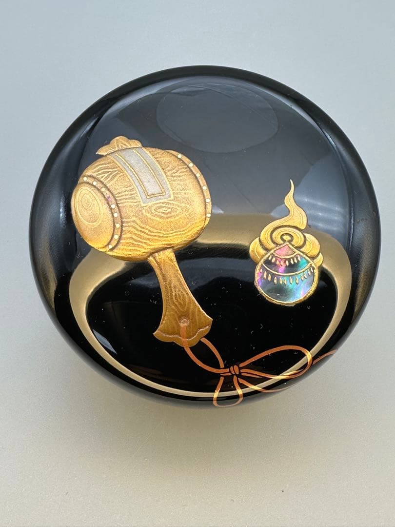 茶道具　棗　前端春斎　宝尽し蒔絵