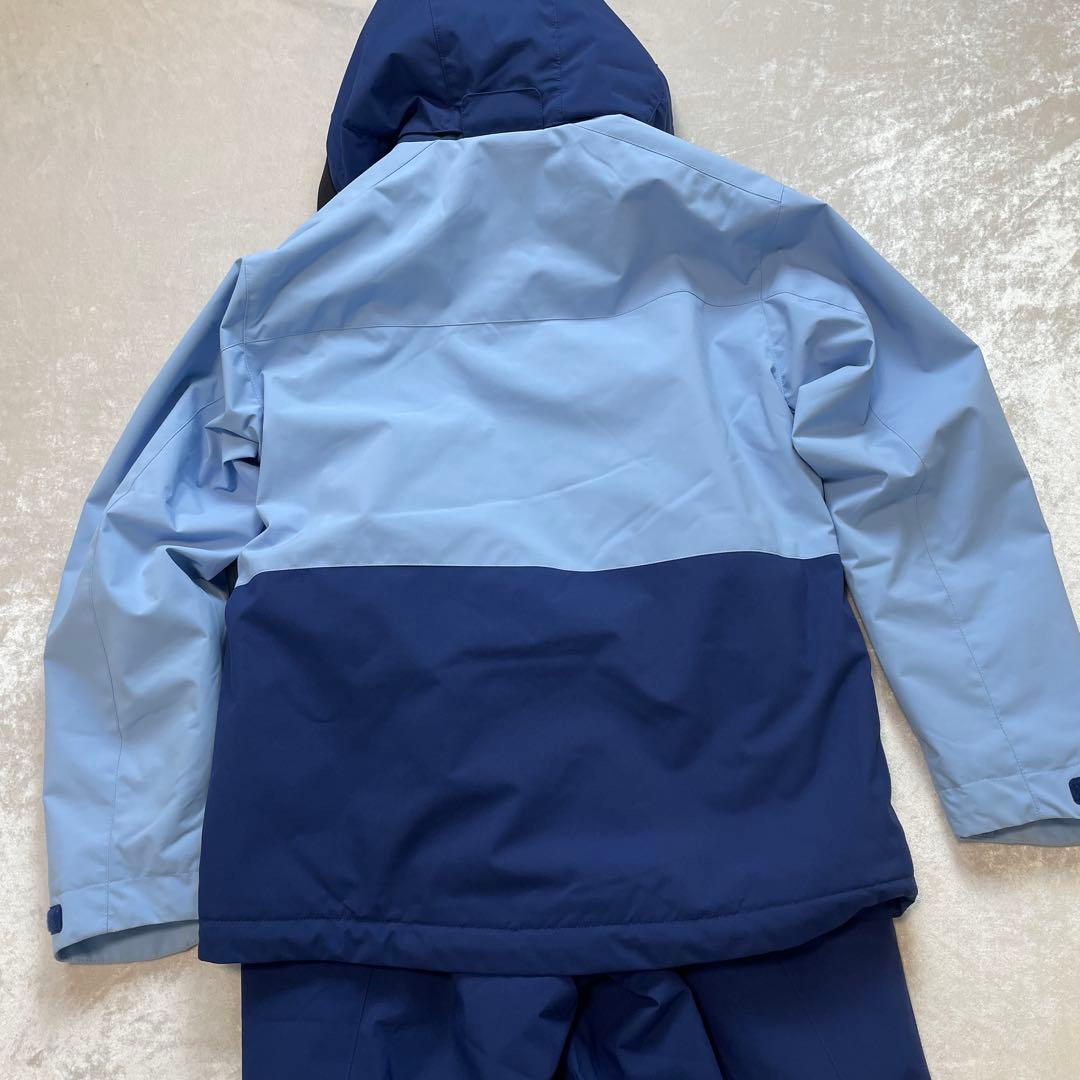 ま*と様 オンヨネ　スキーウェア　水色　ネイビー　パンツ　ジャケット　セット　上