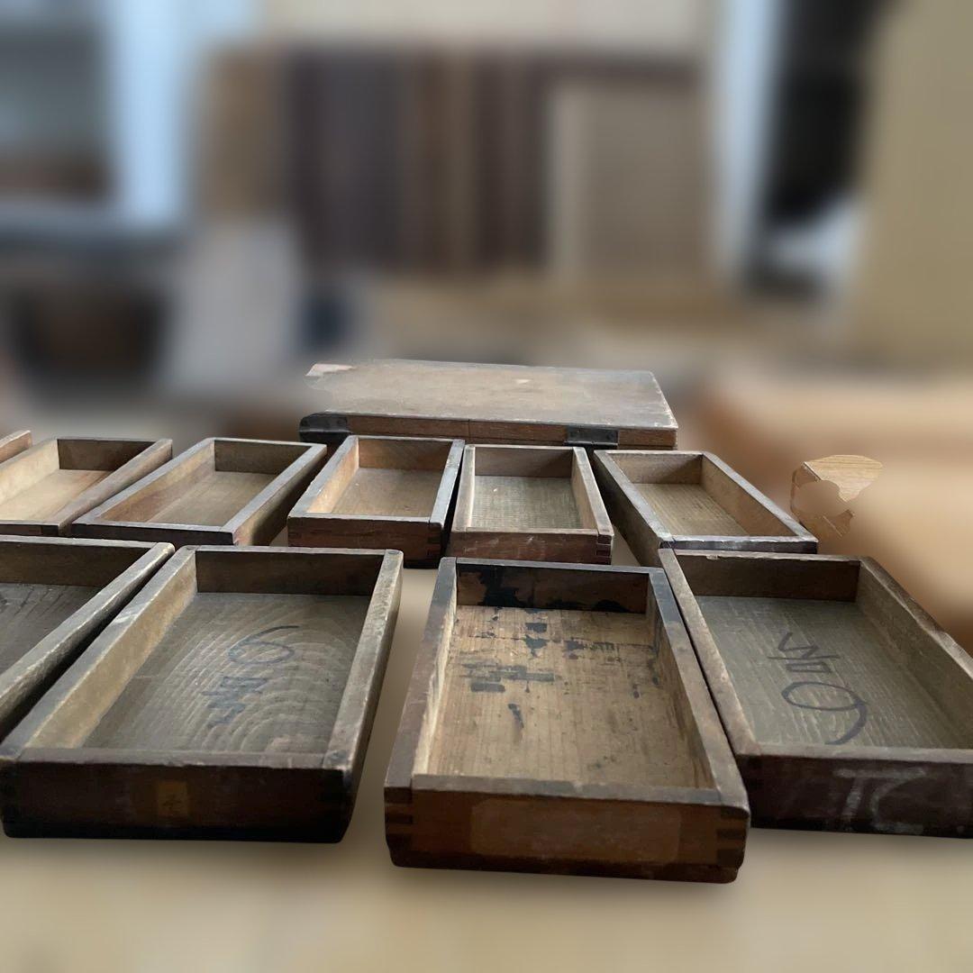 【ゲリラ品w】活版印刷所から出た木のもの　色々　50個くら-2【活版印刷】