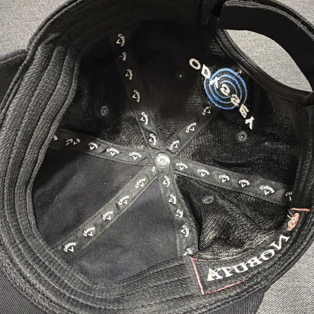 キャロウェイ 柏原明日架 キャップ 帽子 ゴルフ 富士通 スポンサー ブラック