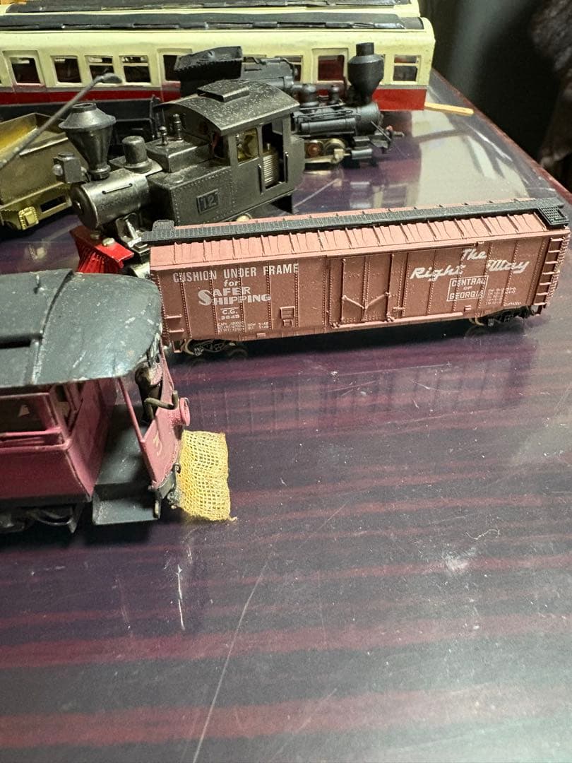 ジャンク　父が集めた蒸気機関車と客車セットHO?