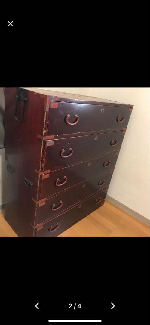 昭和初期木製タンス 京都花見小路のお茶屋さんのお品です 激安です