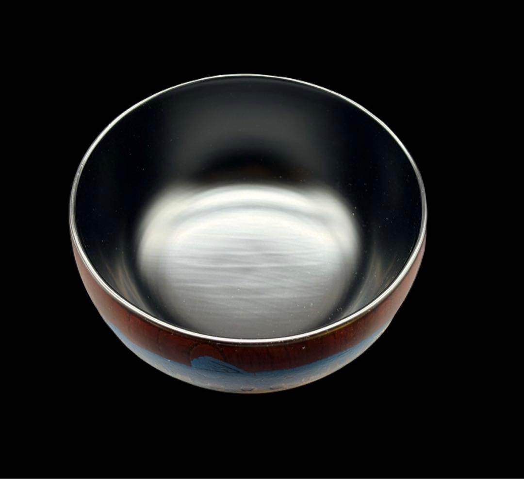 並木恒延 ヤマメ木地お椀 漆器 お椀 漆芸家 　-518-