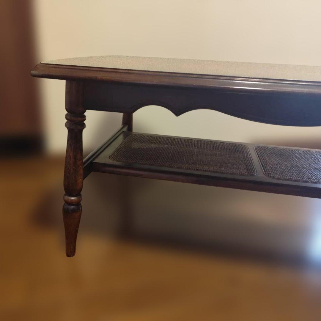 直接引き取り 希少 オールドカリモク コロニアル センターテーブル