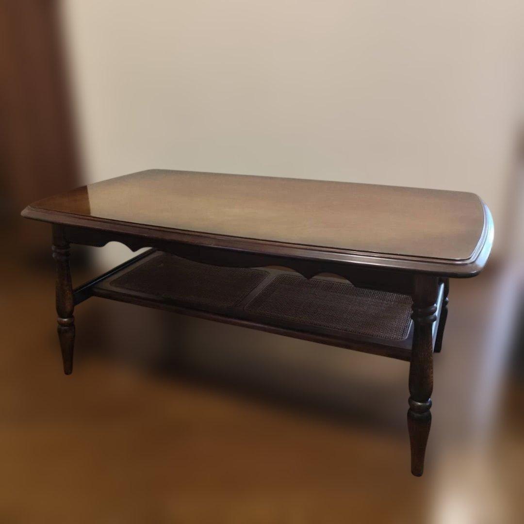 直接引き取り 希少 オールドカリモク コロニアル センターテーブル