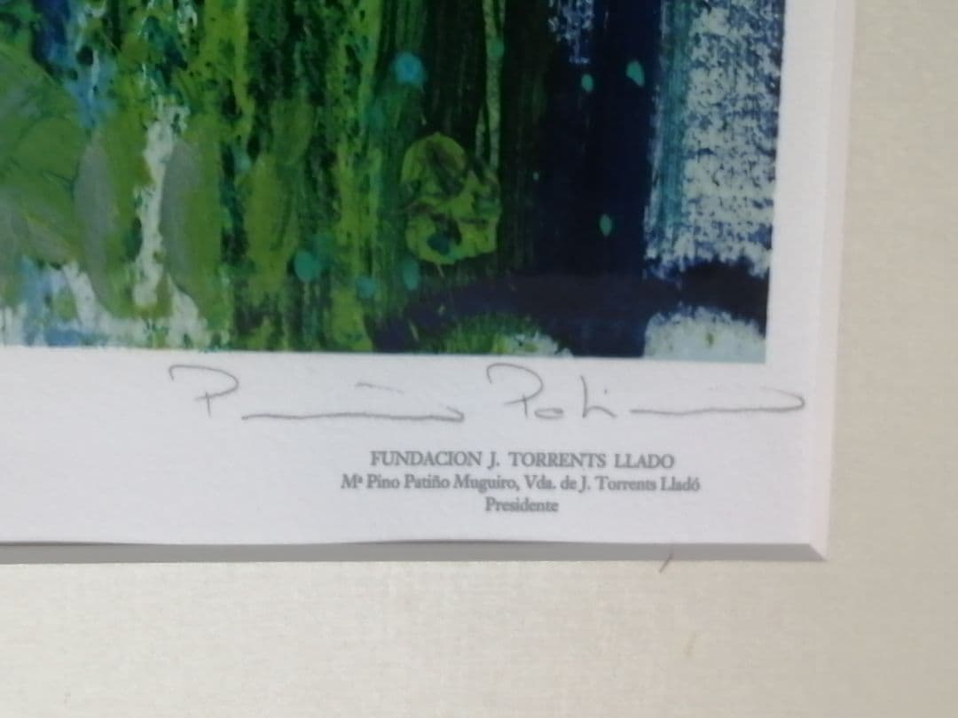 【お値下げ！】トレンツ・リャド　蒼き水面　シルクスクリーン