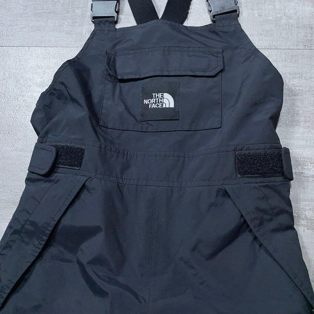 ノースフェイス スキーウェア 110 黒 ビブパンツ スキーウェア スノーボード