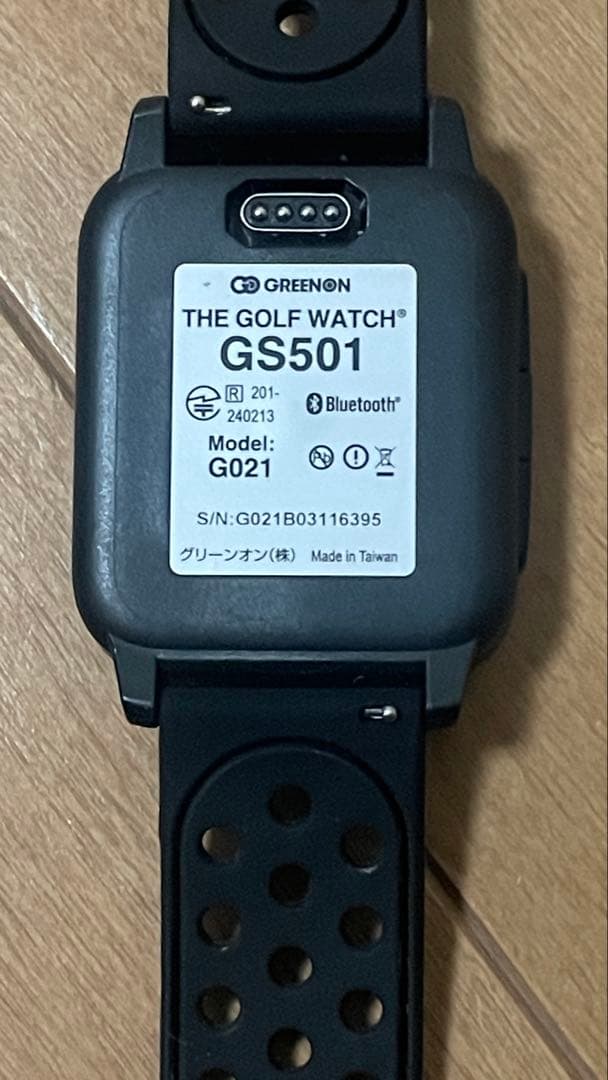 GREENON GPSウォッチ GS501 ブラック 充電ケーブル付き