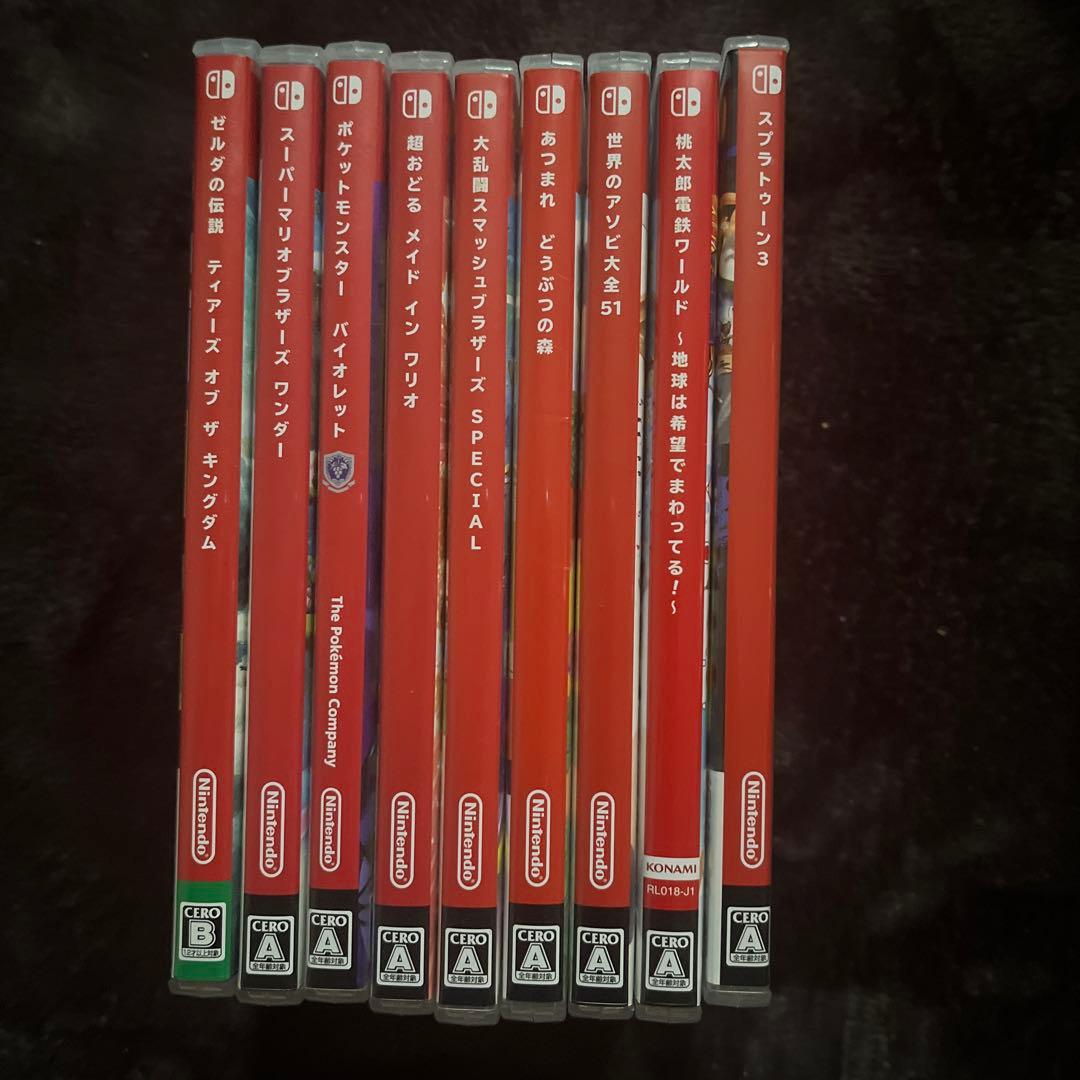 任天堂スイッチ有機el＋ソフト9本＊やどんちゃん＊