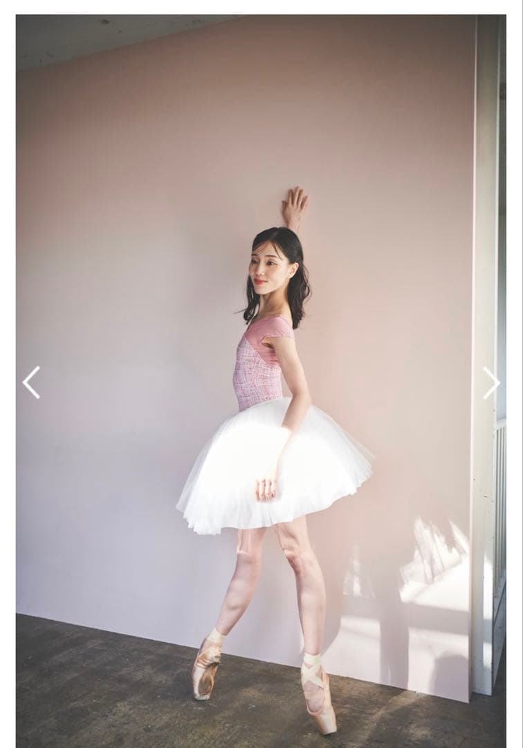 stina スティナ　レオタード　復刻版　ツイード　ピンク　M バレエ