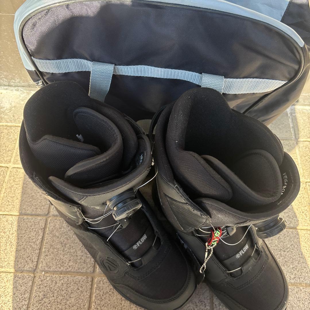 FLOW スノーボードブーツ ブラック 収納バッグ付き