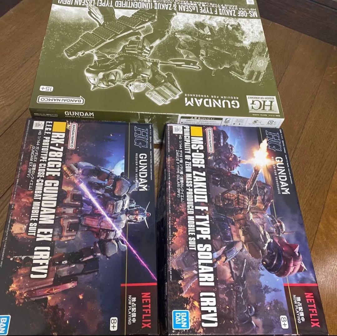 ガンダムEX ザクIIF型 ソラリ ルショーン 3点まとめ売り 復讐のレクイエム