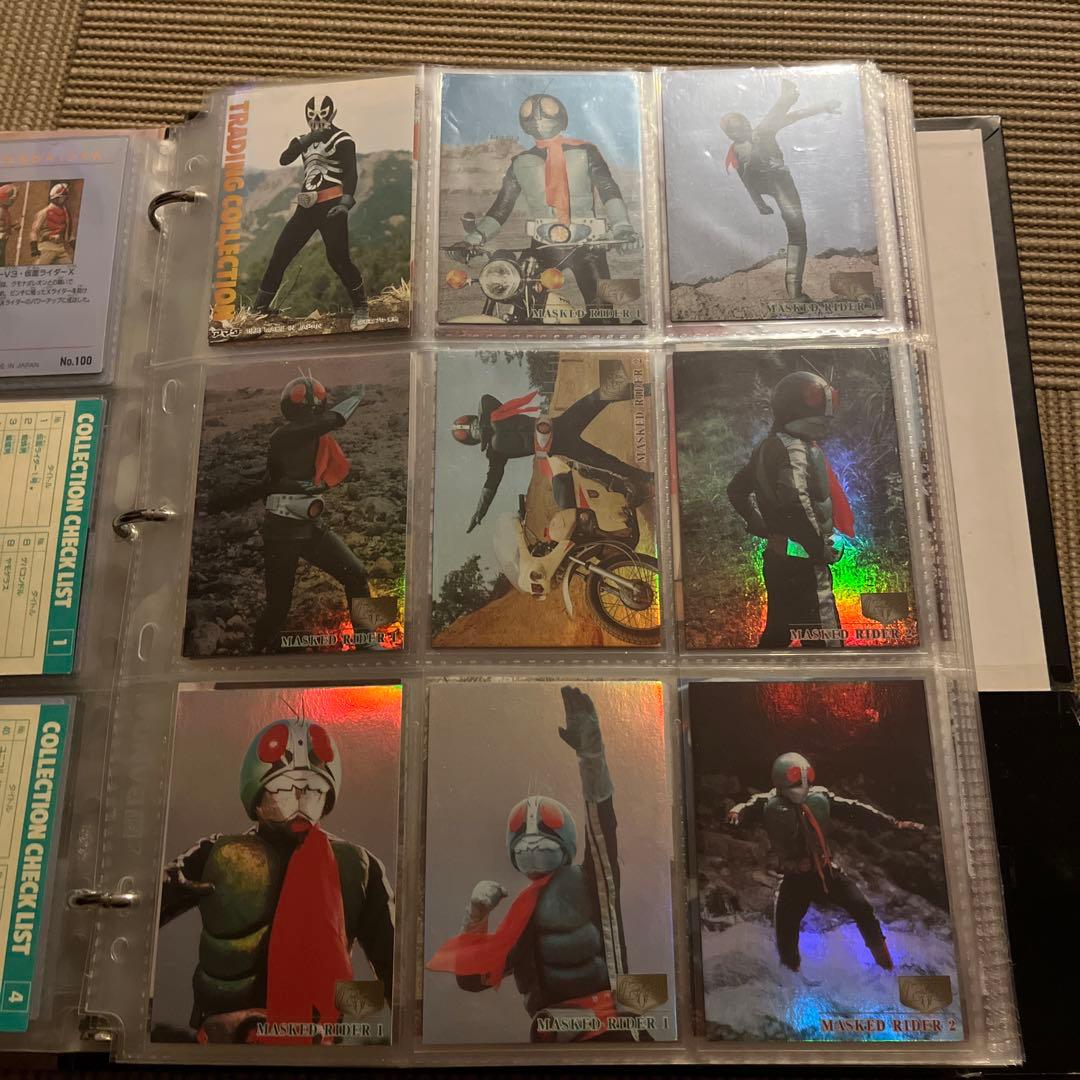アマダ仮面ライダーカード.アマダ1996 1.2号第1弾コンプ当選有り、V3.X