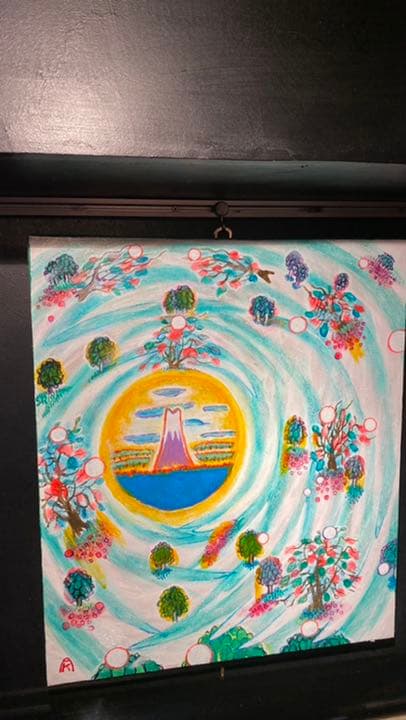 【アクリル画】 商品名 「春の風」　額なし　10号