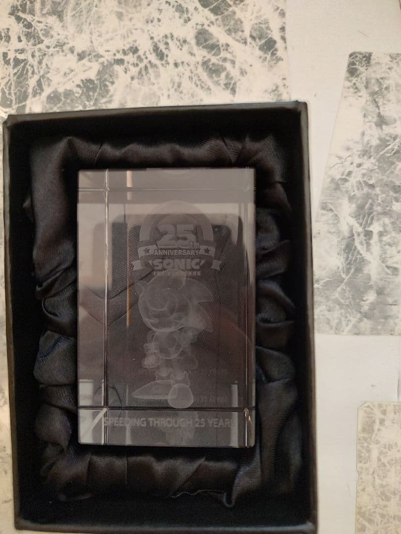 3Dクリスタル ソニックトゥーン 25周年記念セット セガストア限定