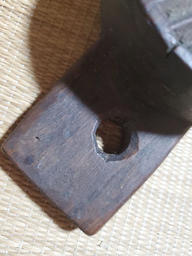 【李朝古道具】李朝木器 餅の印章