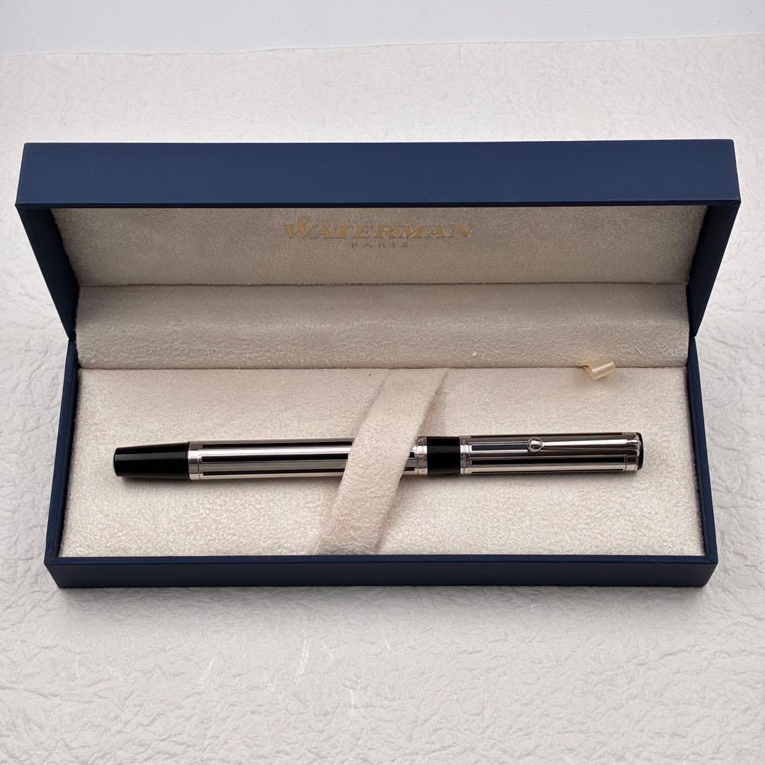 WATERMAN ウォーターマン 万年筆 ウォータミナ 銀製 オーバーレイ