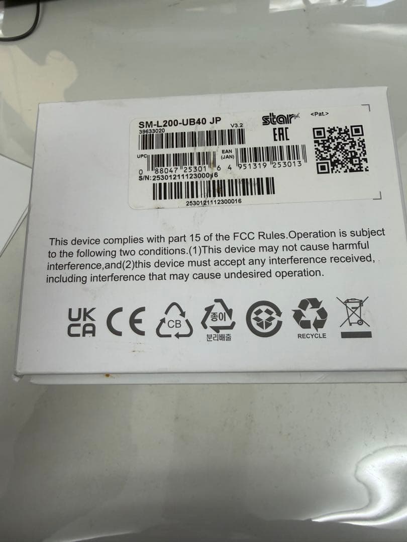 star モバイルプリンター SM-L200