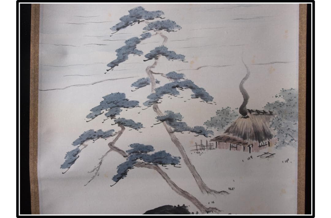 日本時代の掛け軸その6　肉筆保証　激安骨董品　江戸鎌倉平安 X1129C16-9