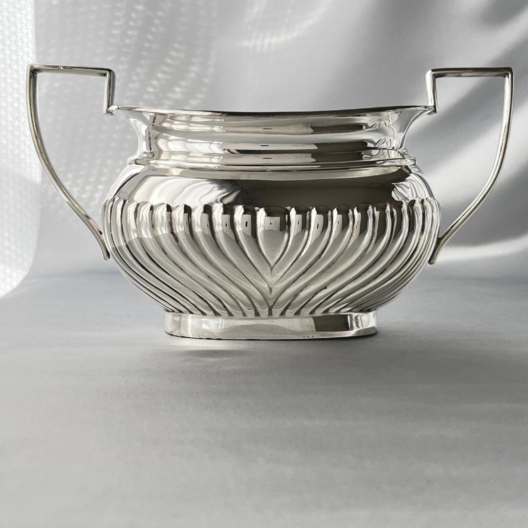 【G W Shirtcliffe & Son】 ハーフリブのティーセット 3点