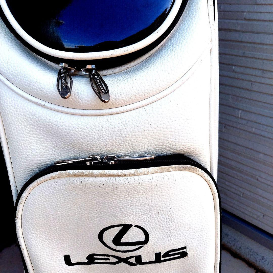 Lexus キャディバッグ ホワイト ブラック