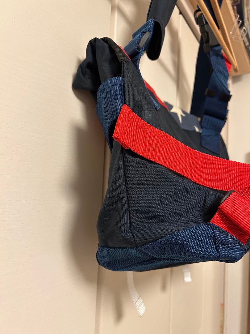 【一点物】BagJack メッセンジャーBag Flag/Navy