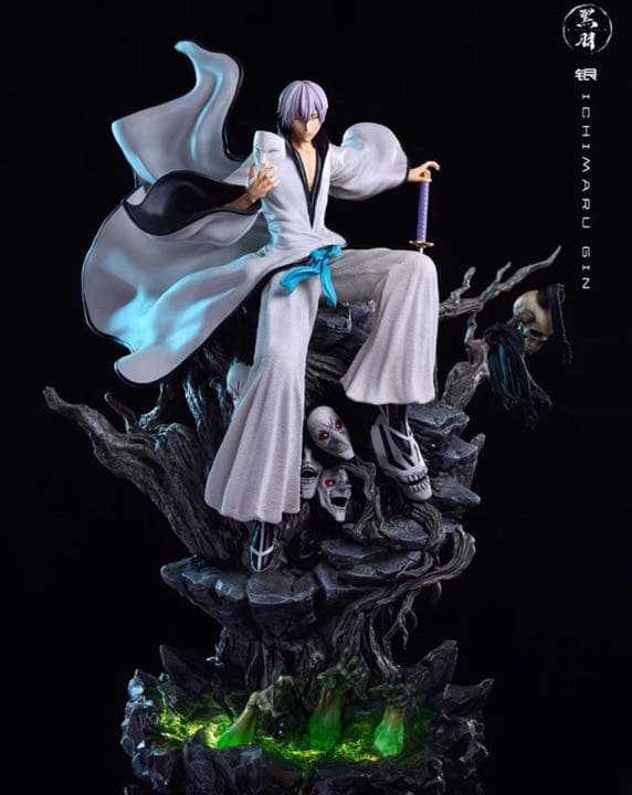 BLEACH 黒衣少年図 市丸ギン ガレージキット ガレキ スタチュー④