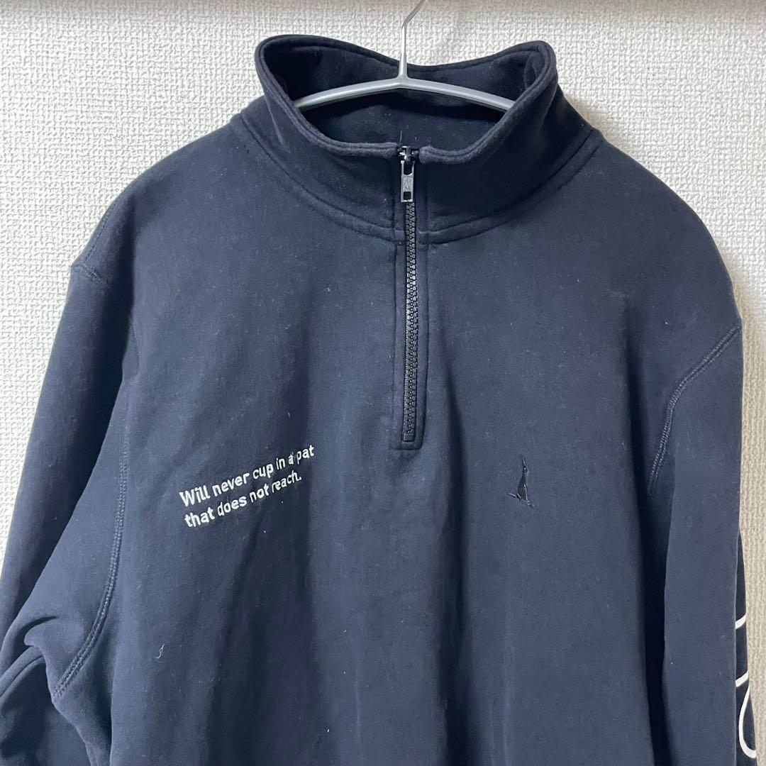 FR2 GOLF　ハーフジップ　スウェット　プルオーバー　長袖　黒　M