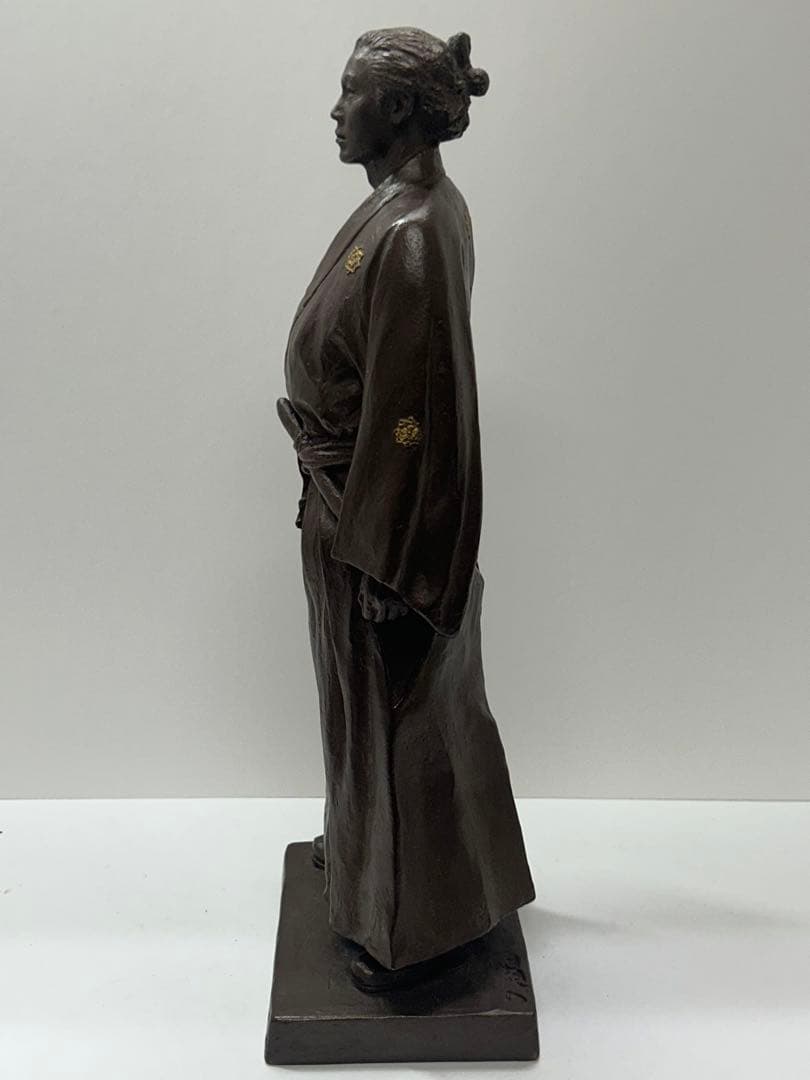 ブロンズ製　【坂本龍馬】喜多敏勝　　幕末の風雲児