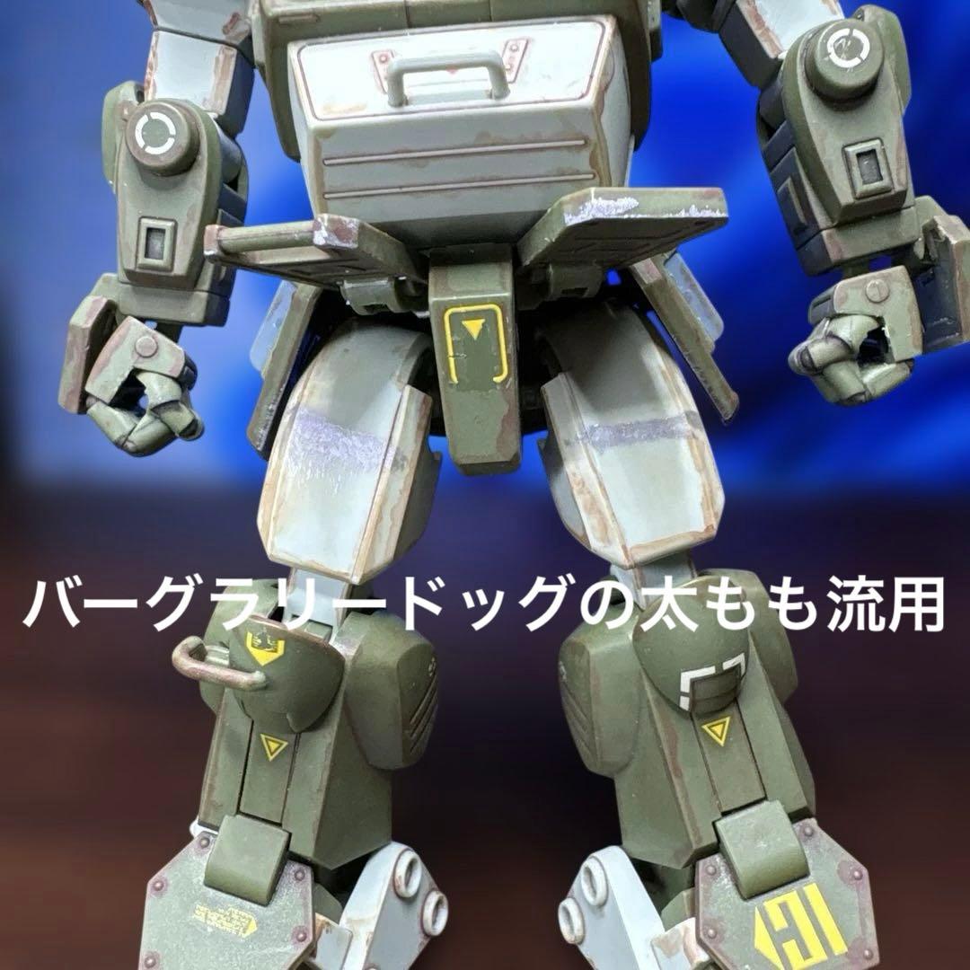 【完成品】HGスコープドッグ+拡張パーツセット1ボディ&キリコ+バーグラ太もも