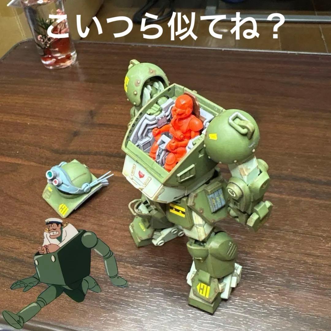 【完成品】HGスコープドッグ+拡張パーツセット1ボディ&キリコ+バーグラ太もも