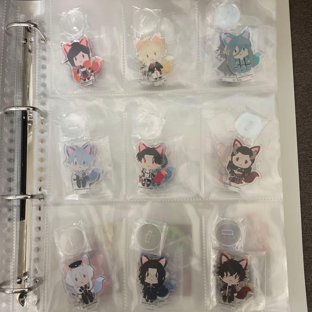 刀剣乱舞の日本刀と未来展　御供散歩きつね　ミニアクリルスタド　コンプリートセット