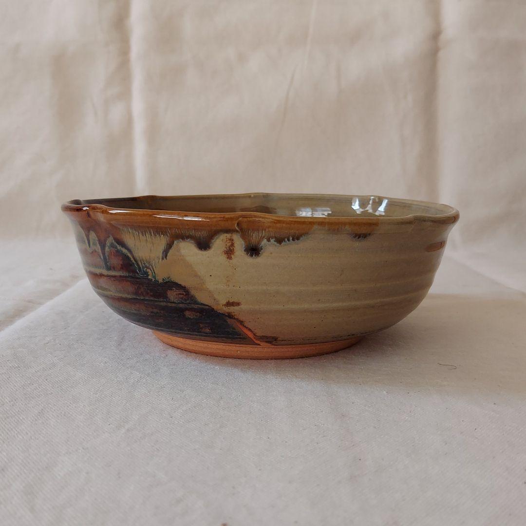 【味舌隆司(ましたたかし)】菓子器　菓子鉢　菓子入れ　高取釉　茶道具　茶道　美品