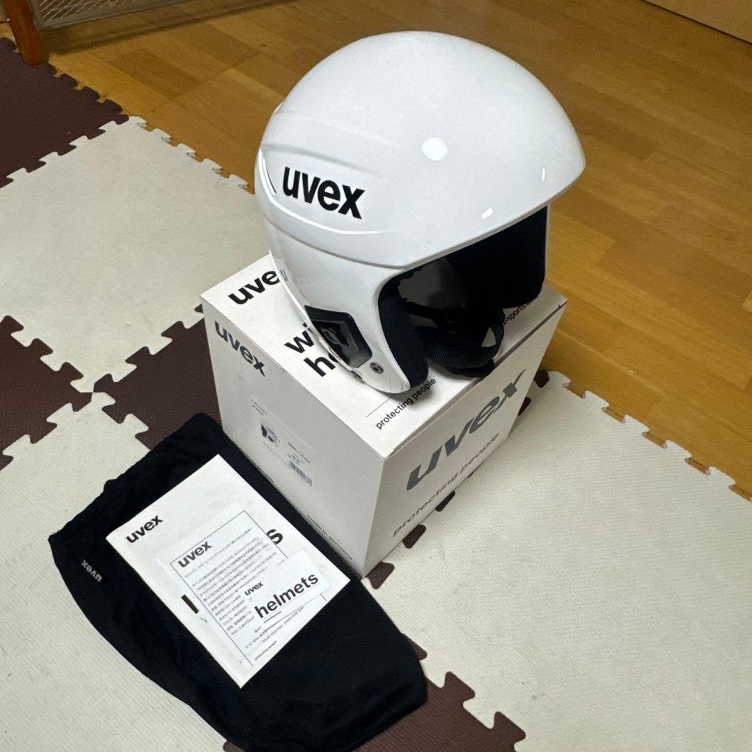 uvex ヘルメット ホワイト 収納袋付き 56-57