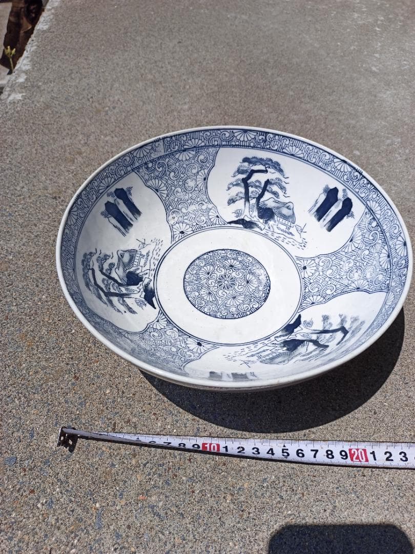 古伊万里、染付 中鉢 骨董