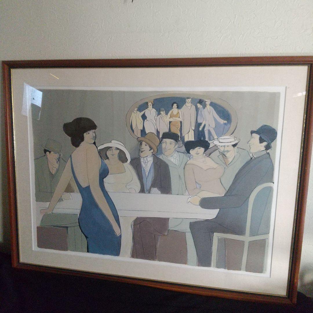 夏セール再値下！大型リトグラフ【デビット・シュノイヤー】 絵画 107×89cm