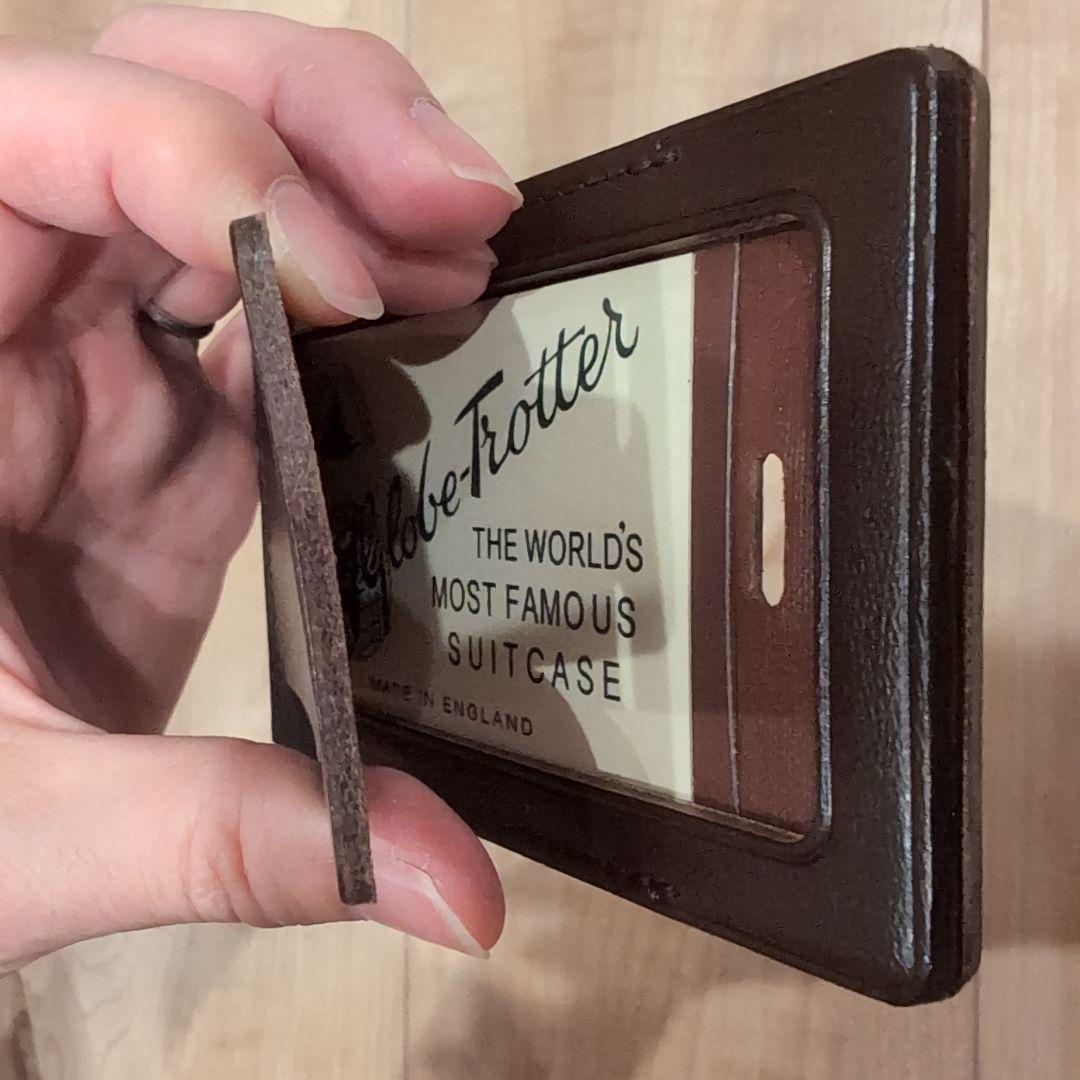 GLOBE TROTTER グローブトロッター ラゲッジタグ ダークブラウン
