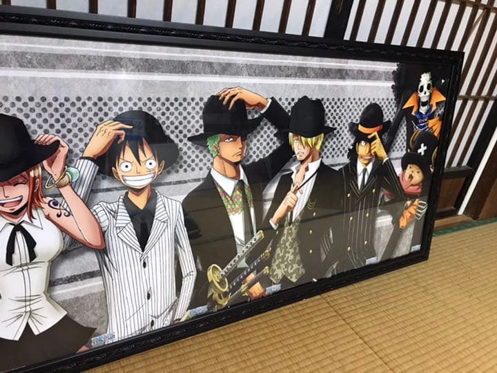 ワンピースONE PIECE特注額縁 特大ポスター 原画 イラスト ポスター複製