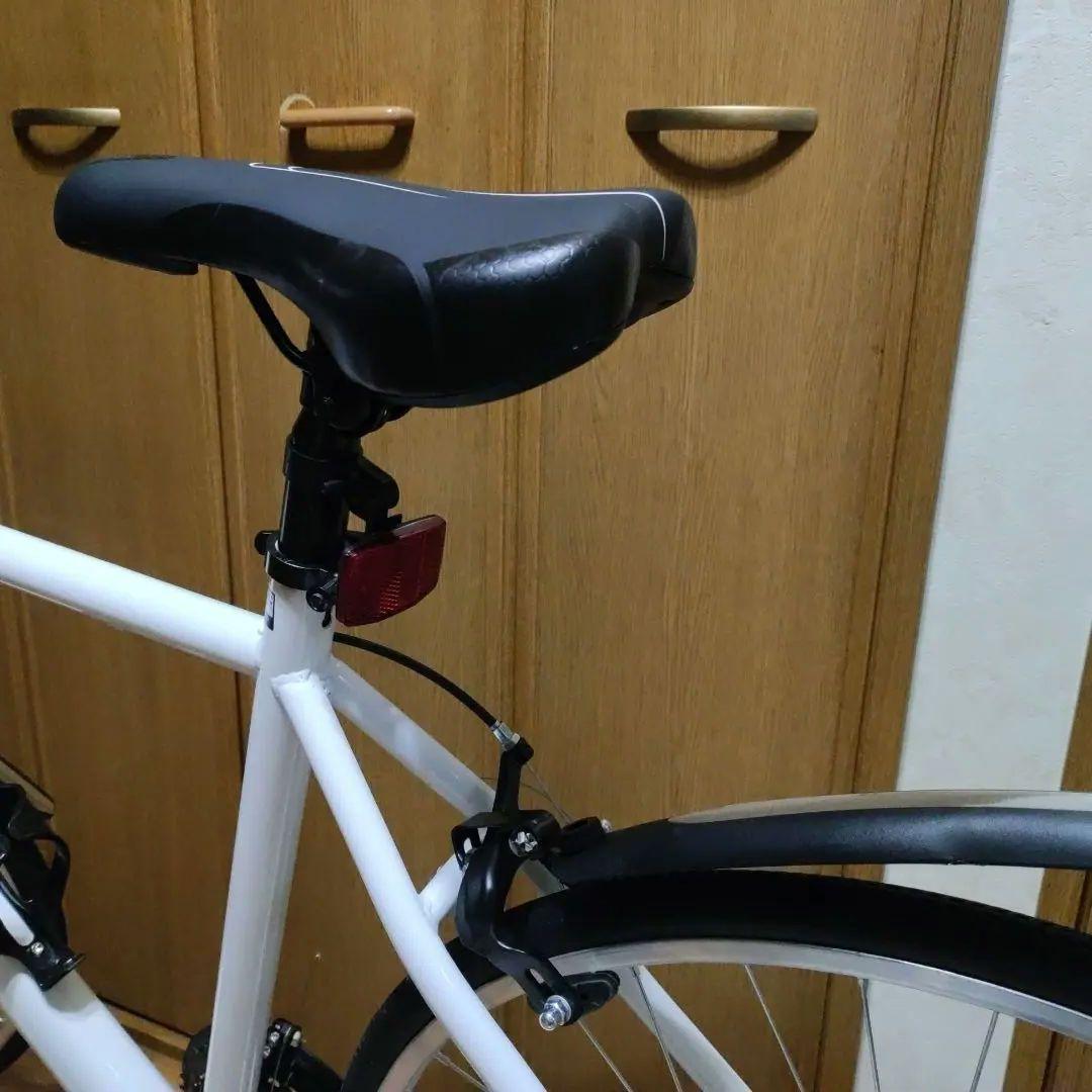 ま*ん様 クロスバイク ホワイト 700C