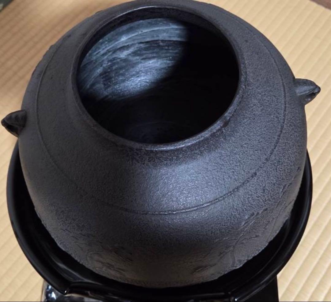 真形釜 浜松紋 菊池政光作 新品