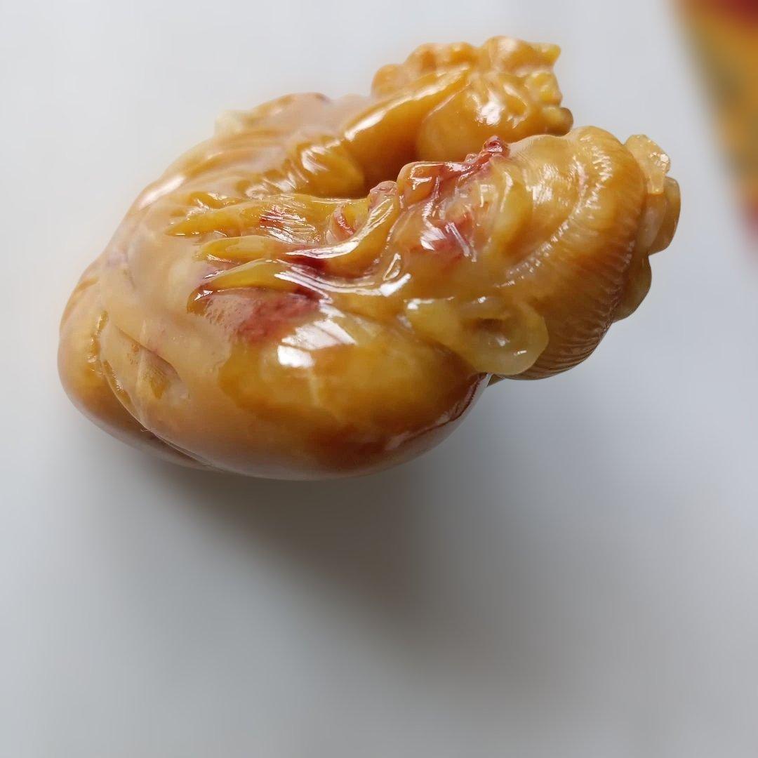 天然石、寿山石、仙猿献寿、寿老人