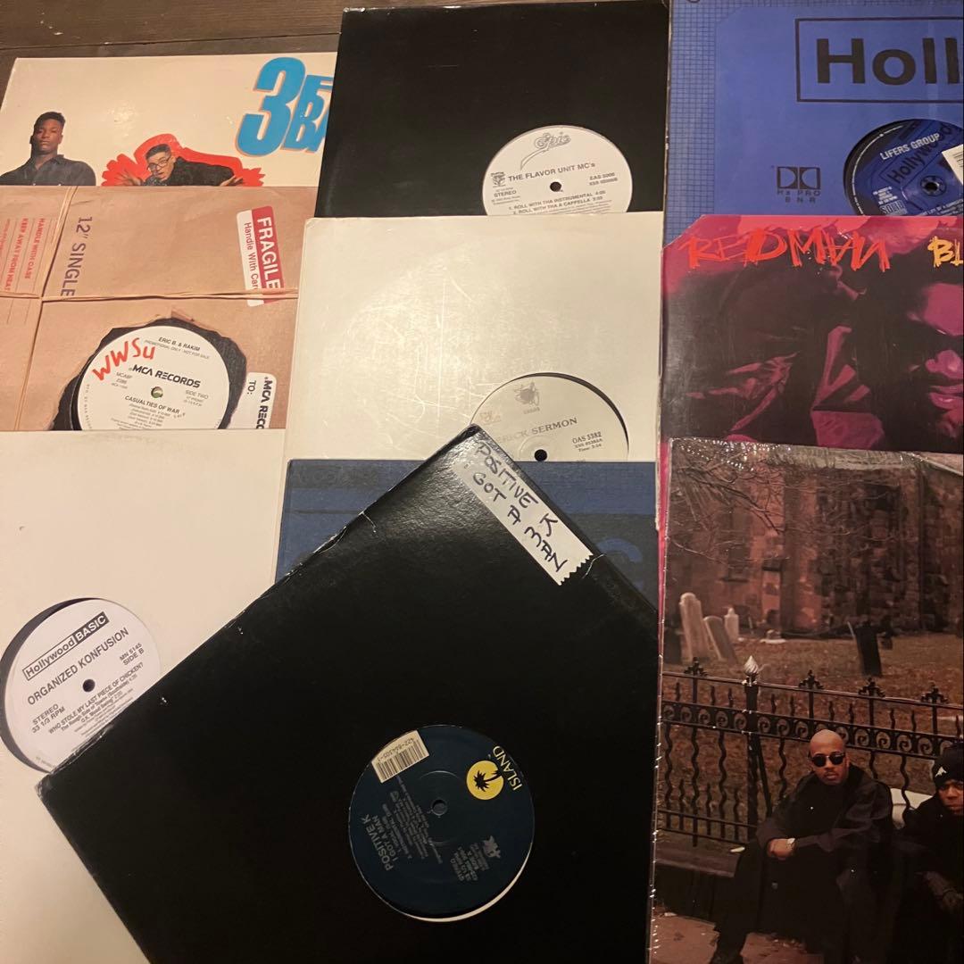 90s hiphopレコード２０枚まとめ売り