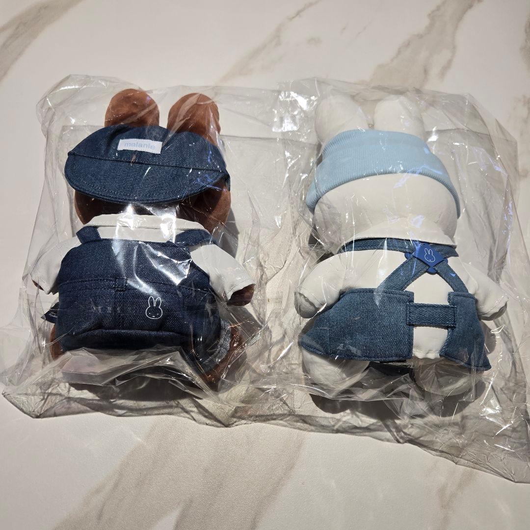 韓国　ソウル限定ミッフィー miffy ぬいぐるみ　2体セット　デニム